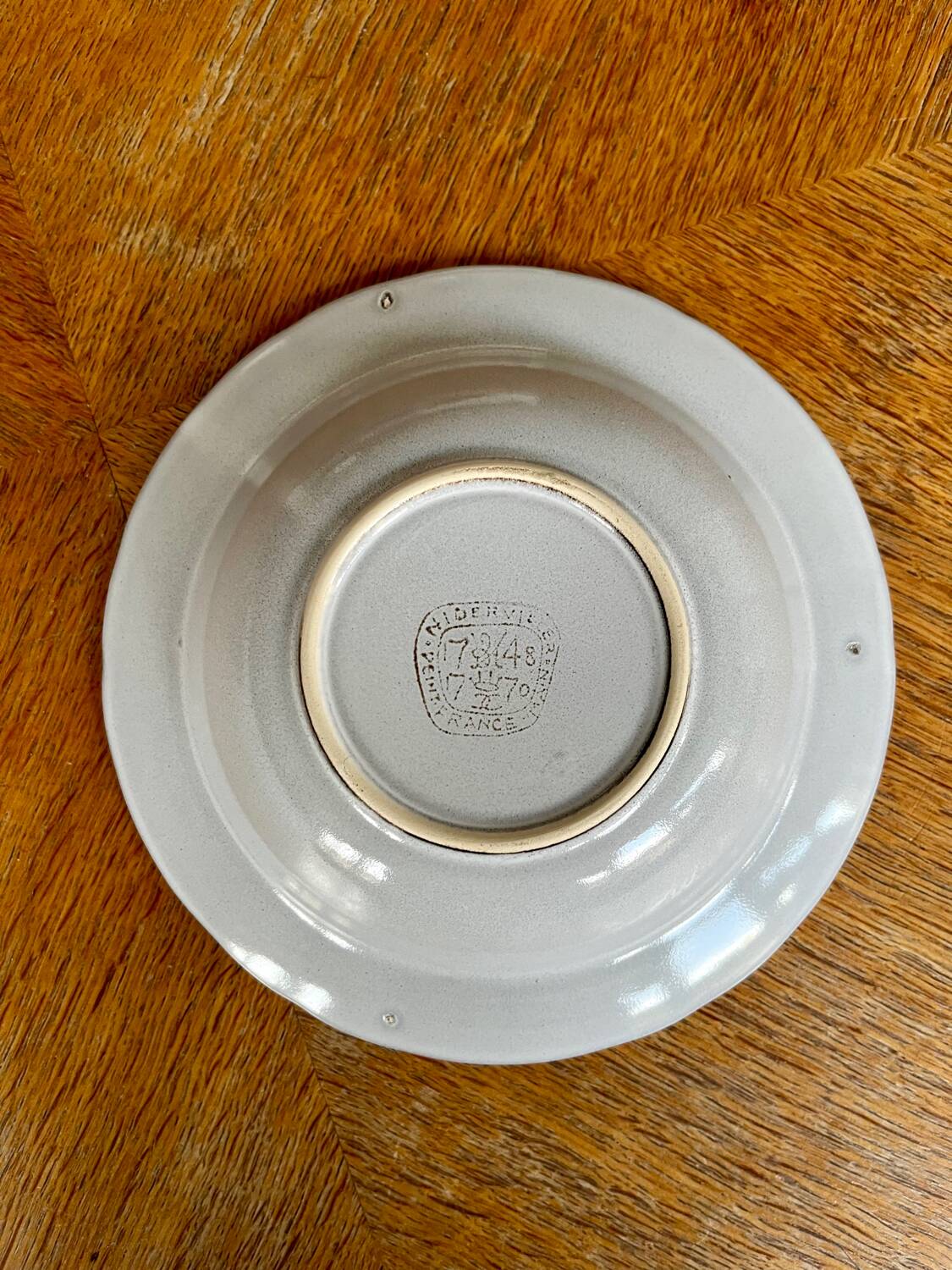 6 deep plates in Niderviller earthenware