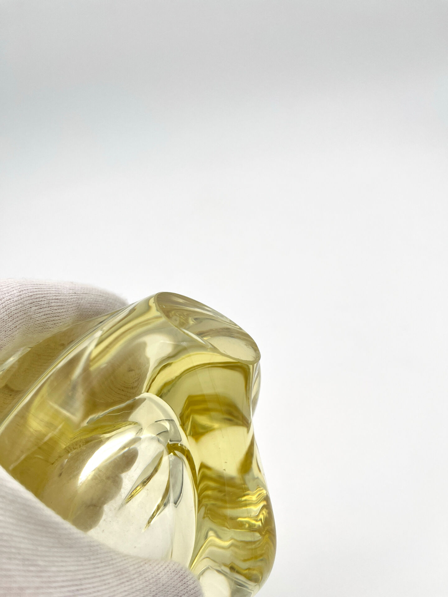 Organic Yellow Vase Miloslav Klinger ZBS - Bohemian Glass