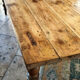 Farmhouse table dating from the end of the 19th century