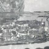 6 Long drink glasses relief glass oval bubbles Pernod