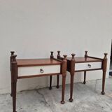 Pair of vintage 1970s Scandinavian style bedside tables