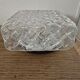 Vintage square ceiling light in woven moulded glass