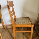 Set of 4 mismatched chairs