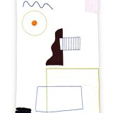 Hand-woven plaid, abstract design