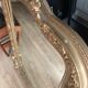 Gilded mirror with pediment XIXth century, 86x136