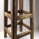 Stool raw wood
