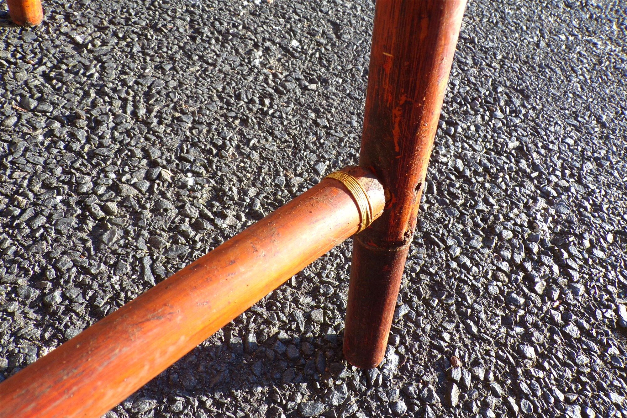 Rare old bamboo console