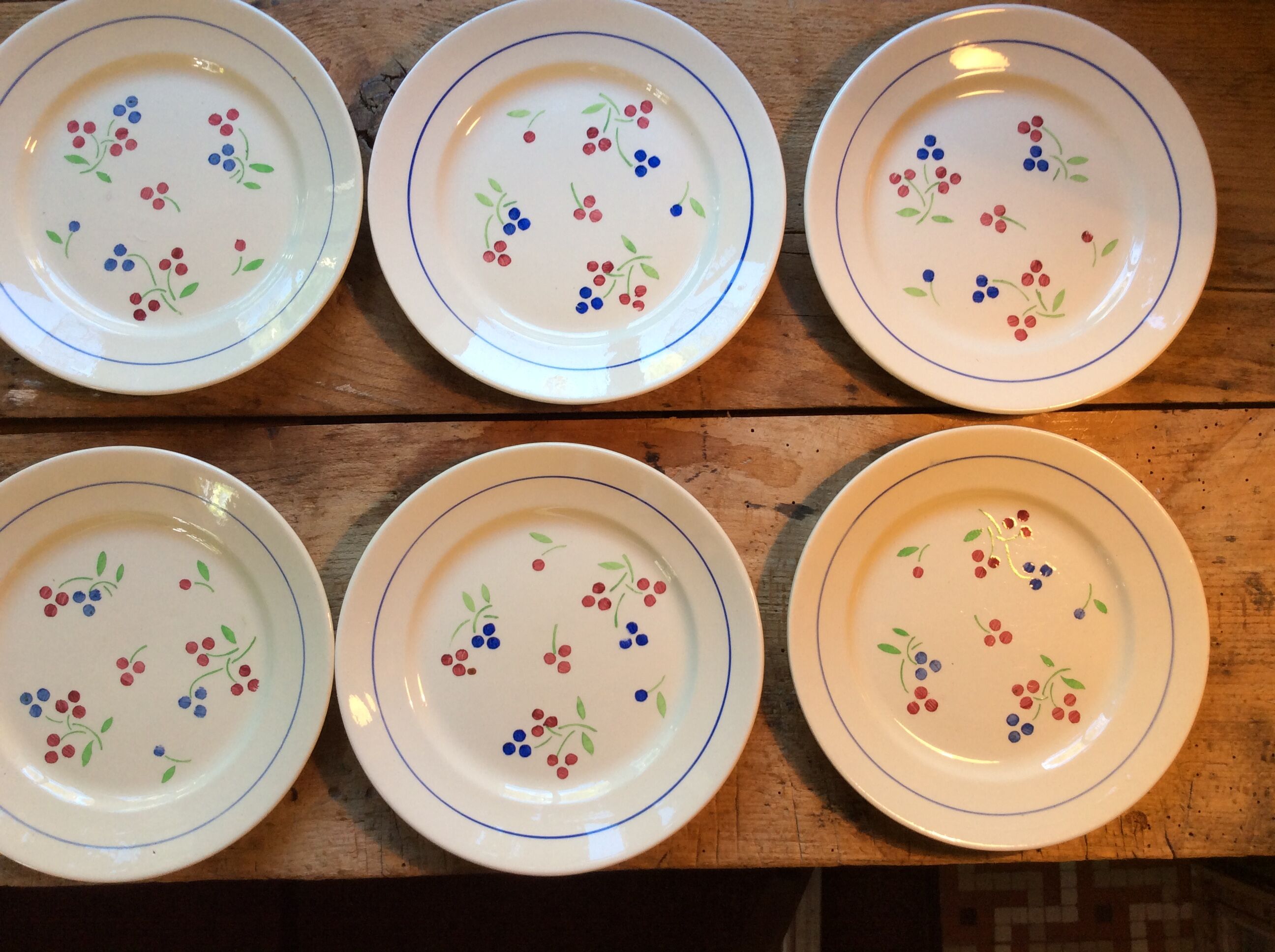 Set of 9 plates and 9 dessert plates Lunéville