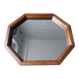 Octagonal art deco mirror 50x40cm
