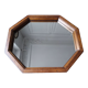 Miroir octogonal art déco 50x40cm