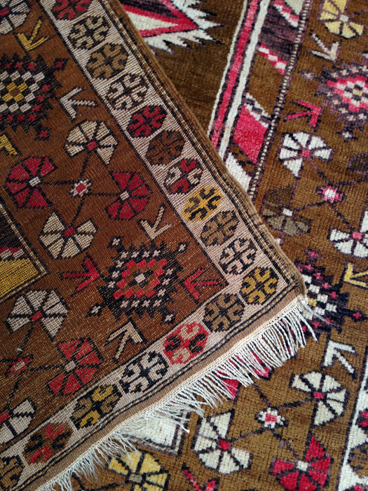 Old Kurdish Kazakh carpet 1950 - 125x205cm