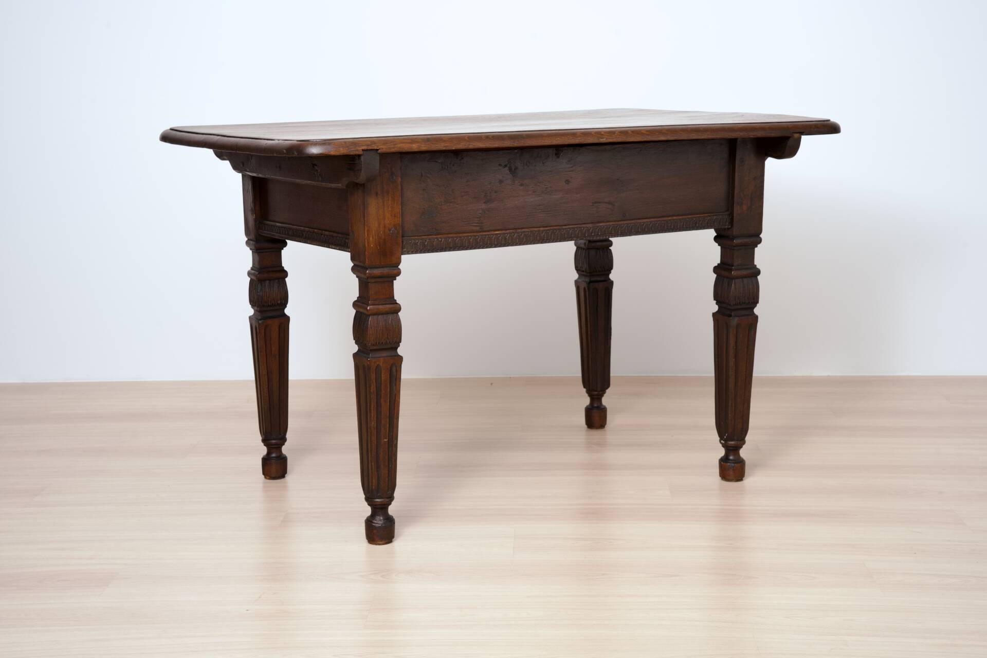 Table d'écriture en chêne néo-renaissance allemande, vers 1890