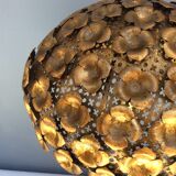 Golden metal lamp, 60s