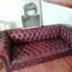 Sofa Chesterfield Vintage 60's-80's red burgundy