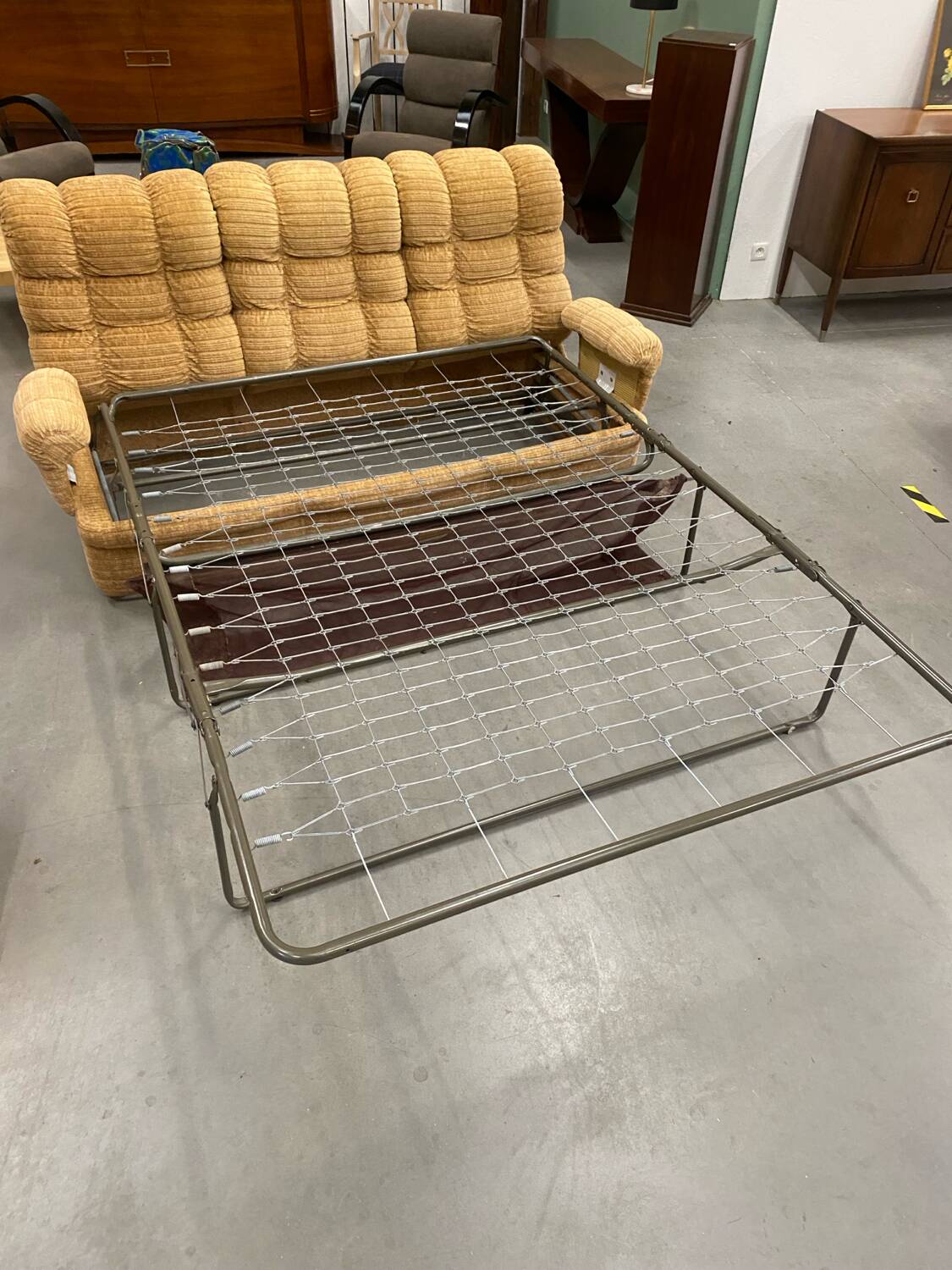 Salon modulable vintage en tissu