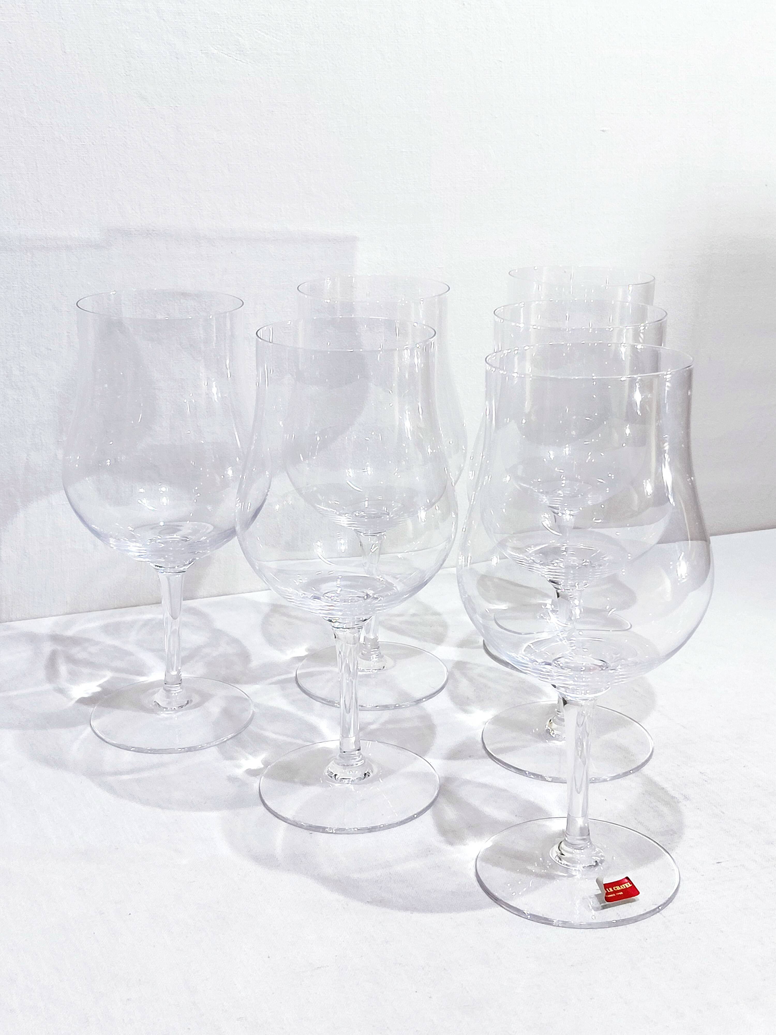 Vannes Le Châtel - 6 Crystal Glasses