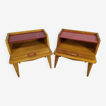 Pair of vintage bedside tables