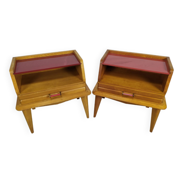 Paire de chevets vintage