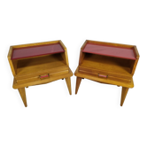 Paire de chevets vintage