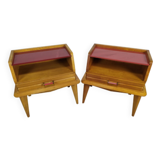 Pair of vintage bedside tables