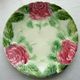 6 Plates dessert in Art Deco barbotine The ROSES of Onnaing, brand with bugle