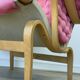 Pernilla Armchair by Bruno Mathsson for DUX – Pink Upholstery, 1970s–1980s