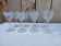 Set of 8 very thick antique stemmed glasses.