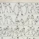 Engraving • Boxing, technique, combat sport • Original and vintage lithograph from 1898
