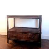 Rattan support cabinet 1960s