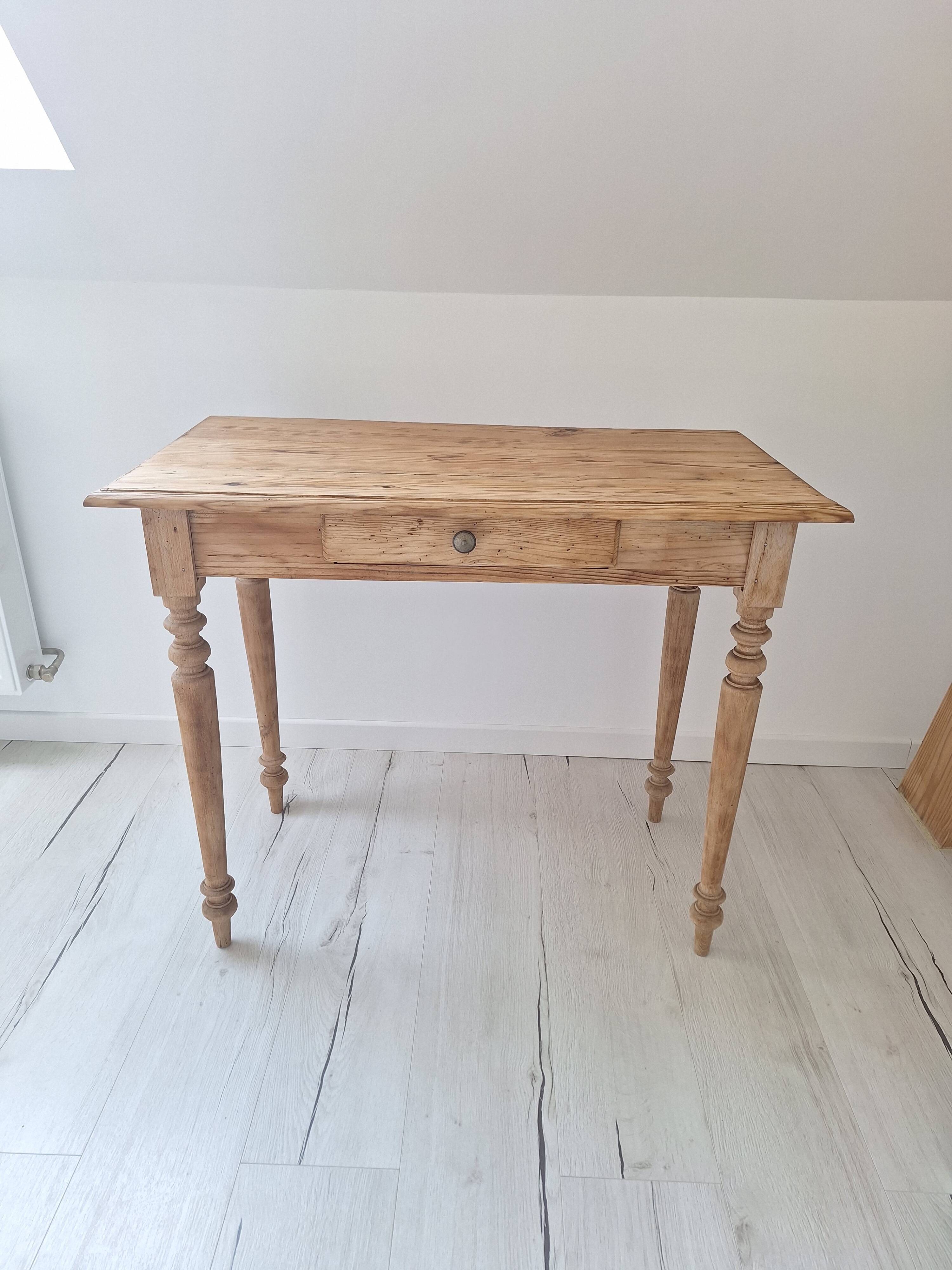 Bureau / Console / Table d'appoint de ferme style campagne en bois massif