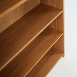 Bookcase with oak veneer scandinavian design from the 70s
