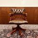 Chaise de bureau Chesterfield Captain marron