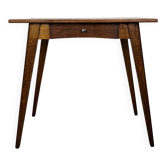 Bureau chêne années 50, vintage, pieds compas