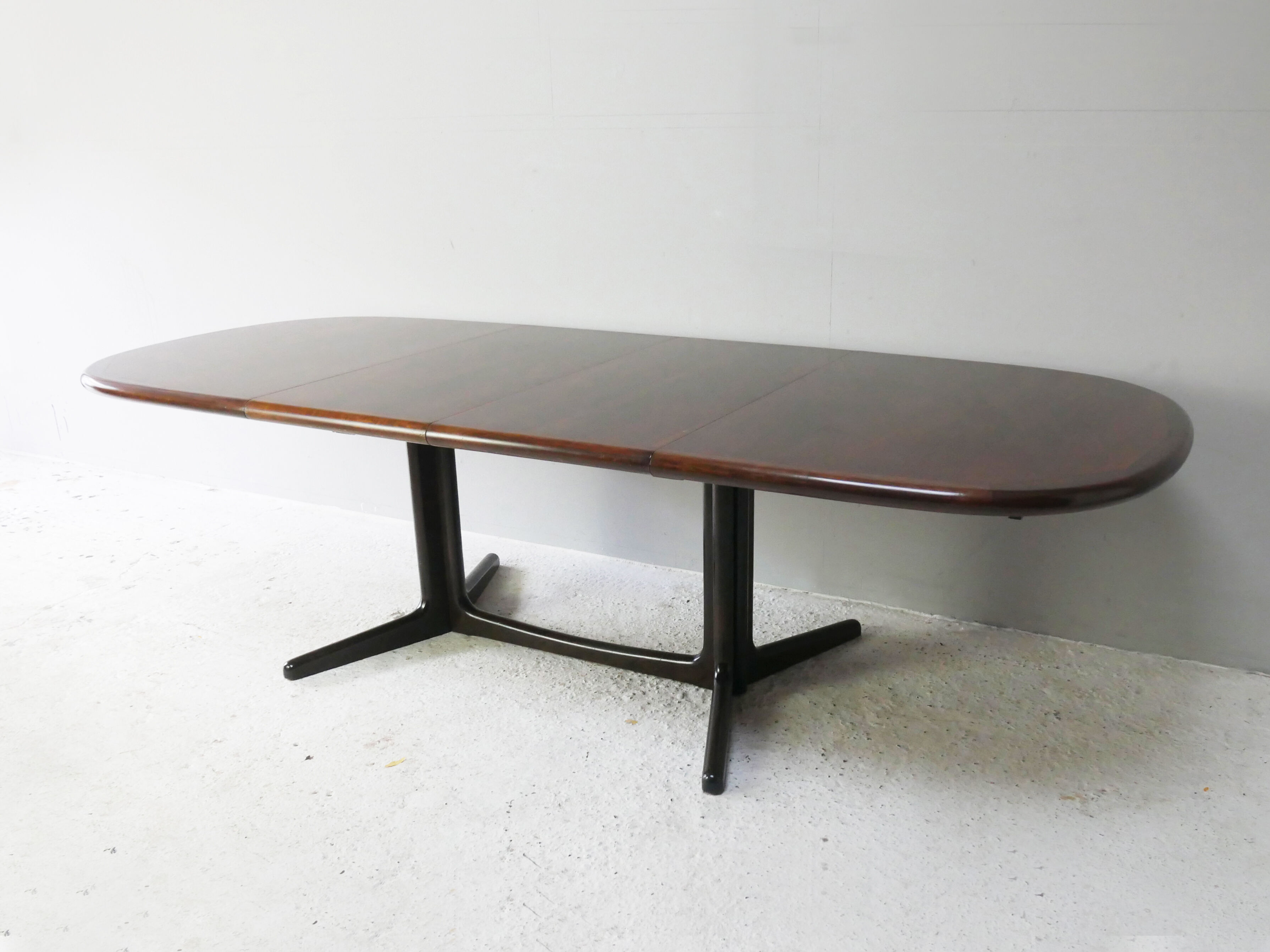 1960’s mid century danish rosewood large dining table by edvard valentinsen