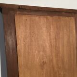 Bevelled mirror oak frame