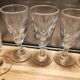 12 small twisted bistro glasses, 19th century