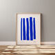 Impression giclée abstraite bleue, 50x70cm