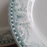 Set of 7 Terre de fer plates