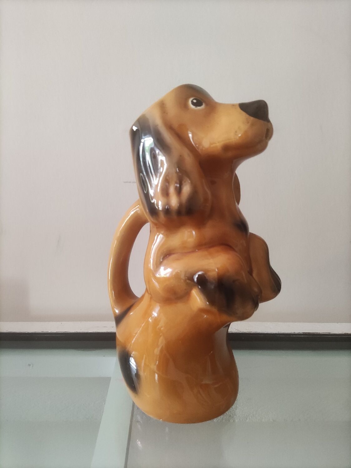 Zoomorphic dog pitcher