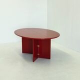 Antella dining table / console table by Kazuhide Takahama for Cassina in red