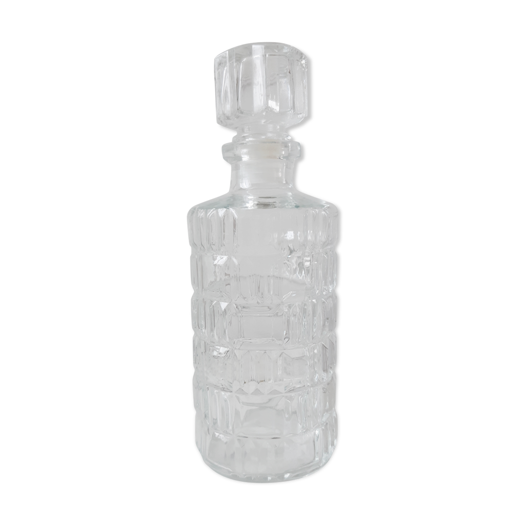 Carafe à whisky bouchon rond années 70