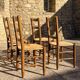 Straw chairs