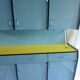 Buffet in blue and yellow formica