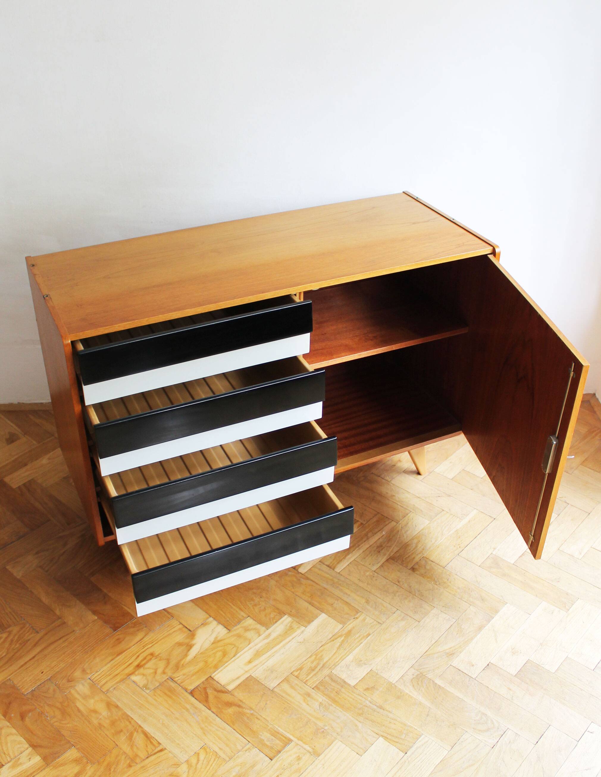 Original 1960s U-458 Sideboard by Jiří Jiroutek, Czechoslovakia