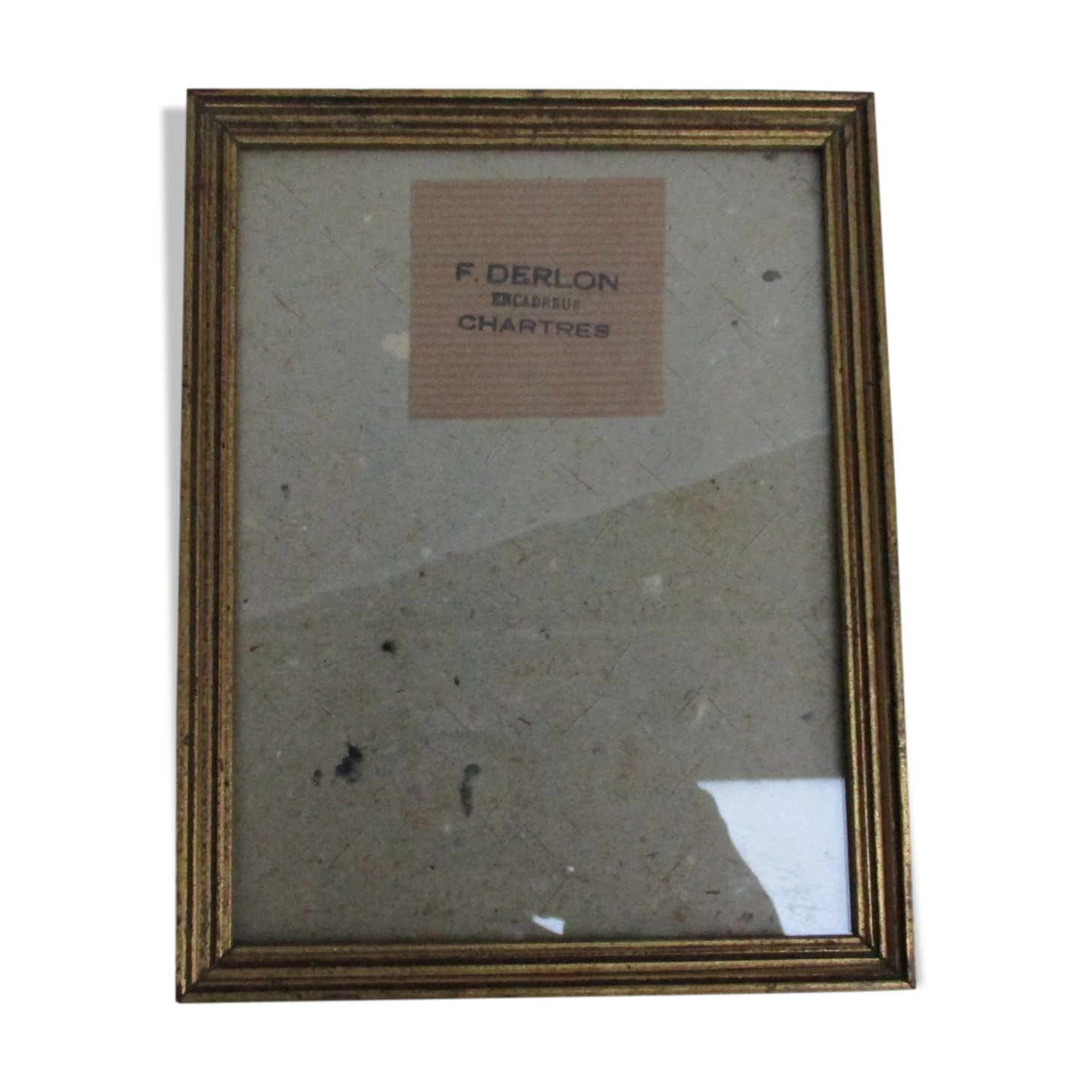 Old gilded wood frame -Foliage 127 x 166 mm