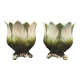 Pair of slip tripod pot covers -