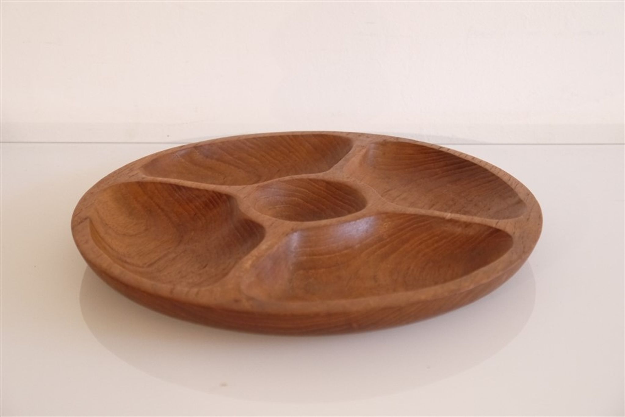 Plateau vintage danois en teck 1960