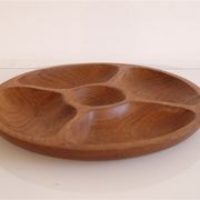 Plateau vintage danois en teck 1960
