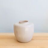 H10cm enamelled terracotta vase