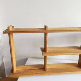 Solid pine shelf in 80s Maison Regain style